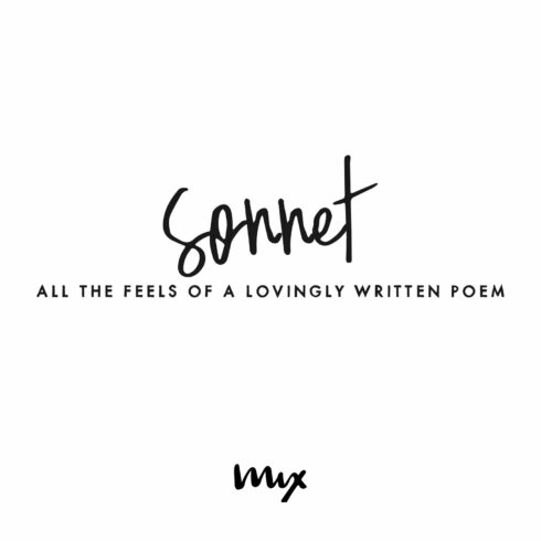 Sonnet — A Handwritten Semi-Script cover image.