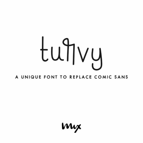 Turvy — A Comic Sans Replacement cover image.