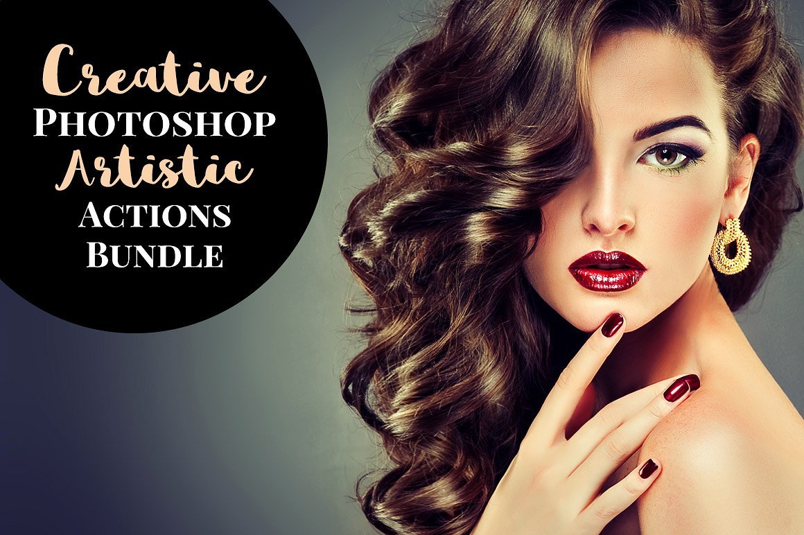 creative photoshop artistic actions bundle 693