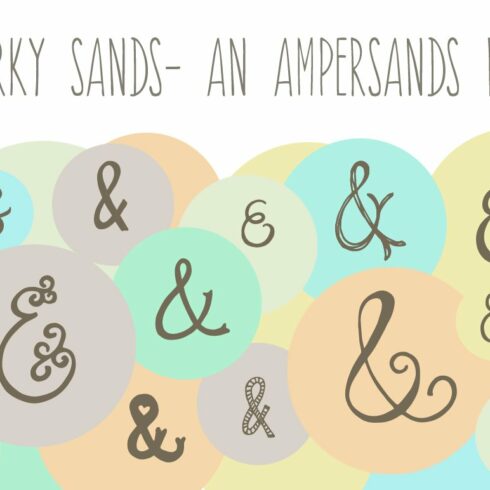 Quirky Sands- An Ampersand Font cover image.