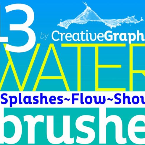 Water Brushes for Photoshop CS2-CCcover image.