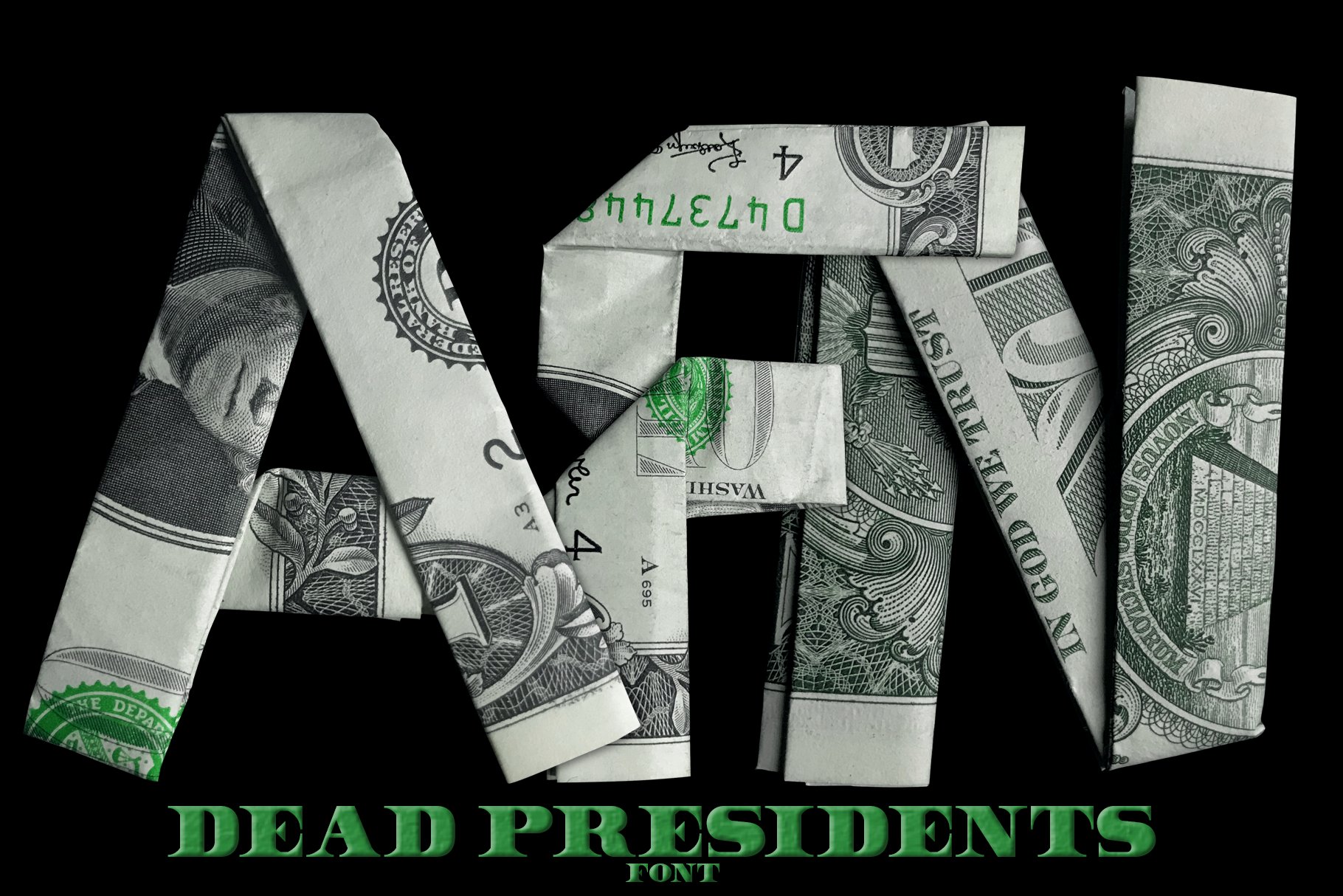 Dead Presidents Font preview image.