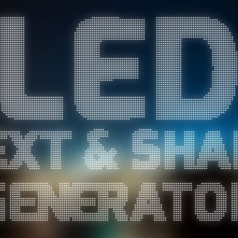 Led Text & Shape Creatorcover image.