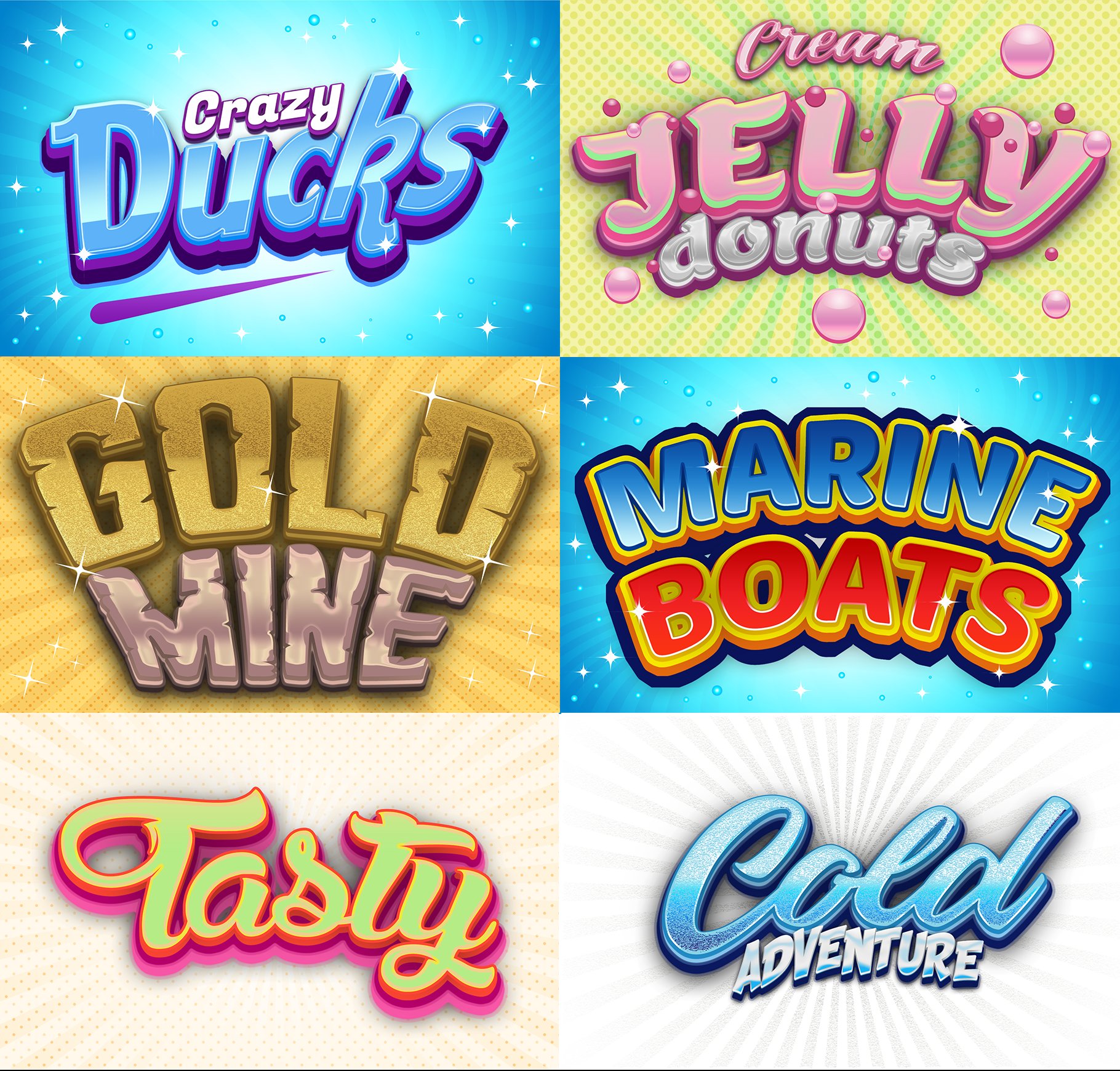Game Logo Text Effect Styles Bundlepreview image.
