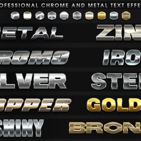 10 Pro Chrome and Metal Text Effectscover image.