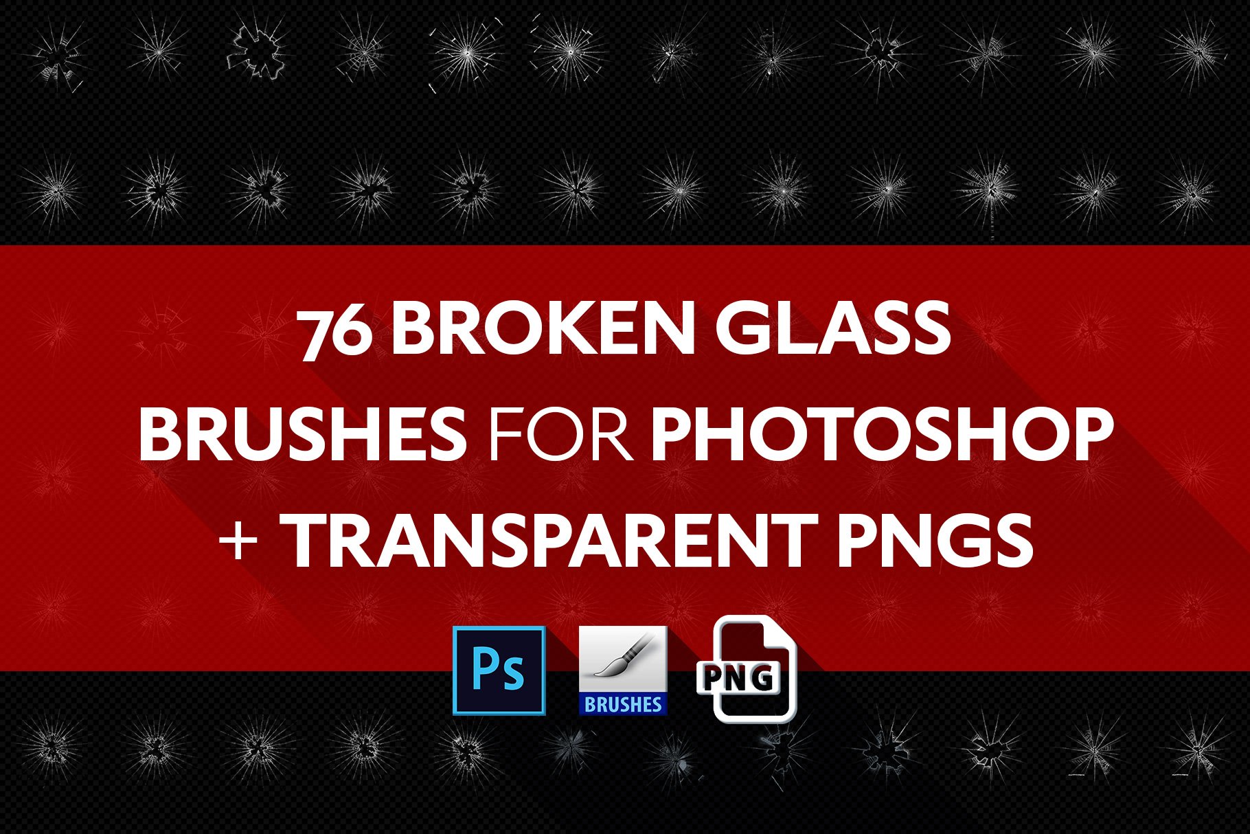 Broken Glass Brushes and Texturespreview image.