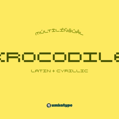 Krocodile Pixel Fontcover image.