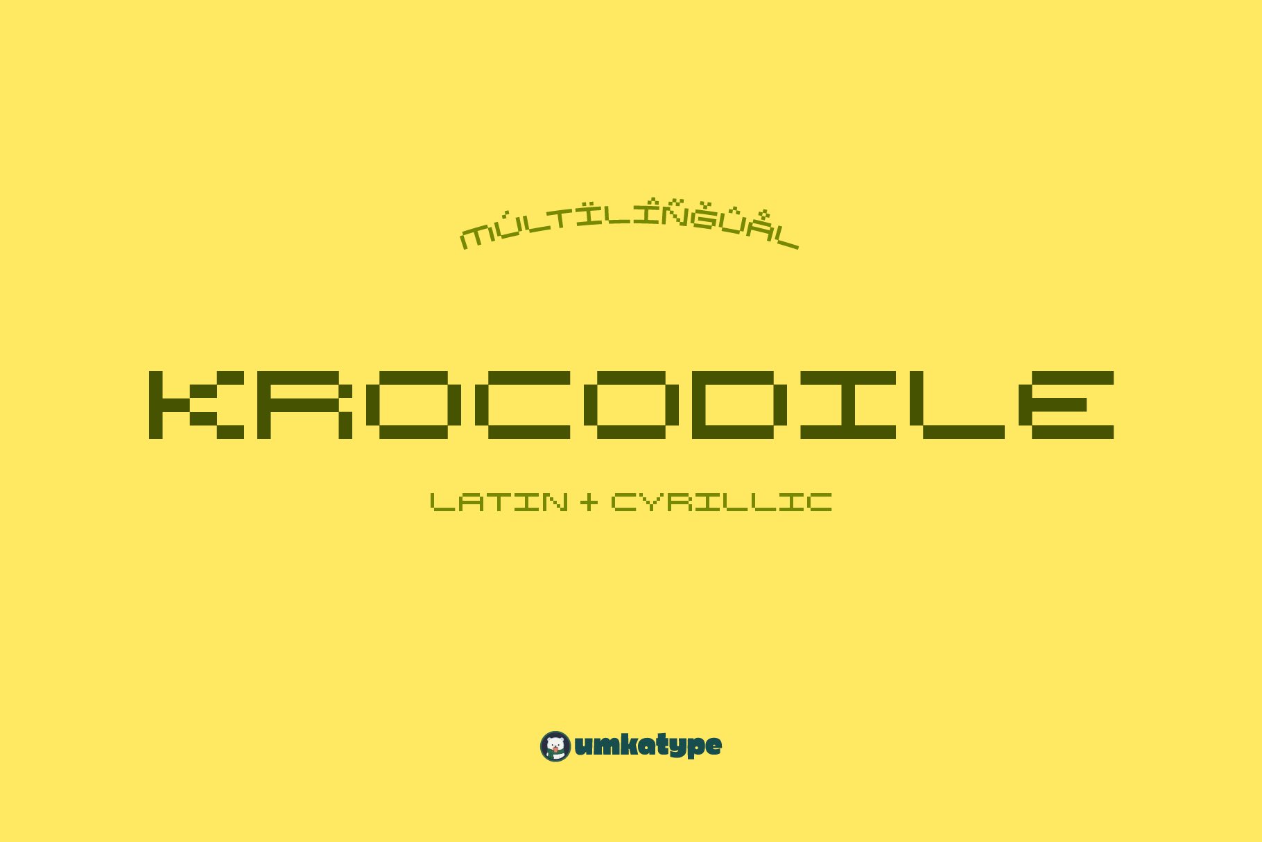 Krocodile Pixel Fontcover image.