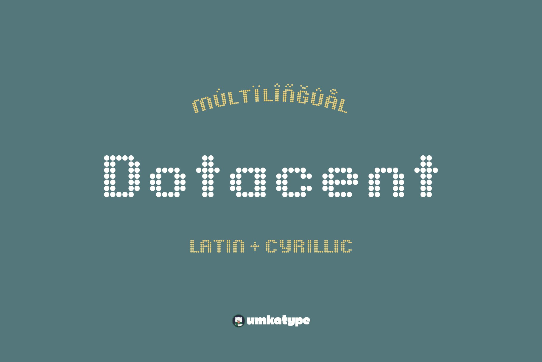 Dotacent Multilingual Display Fontcover image.