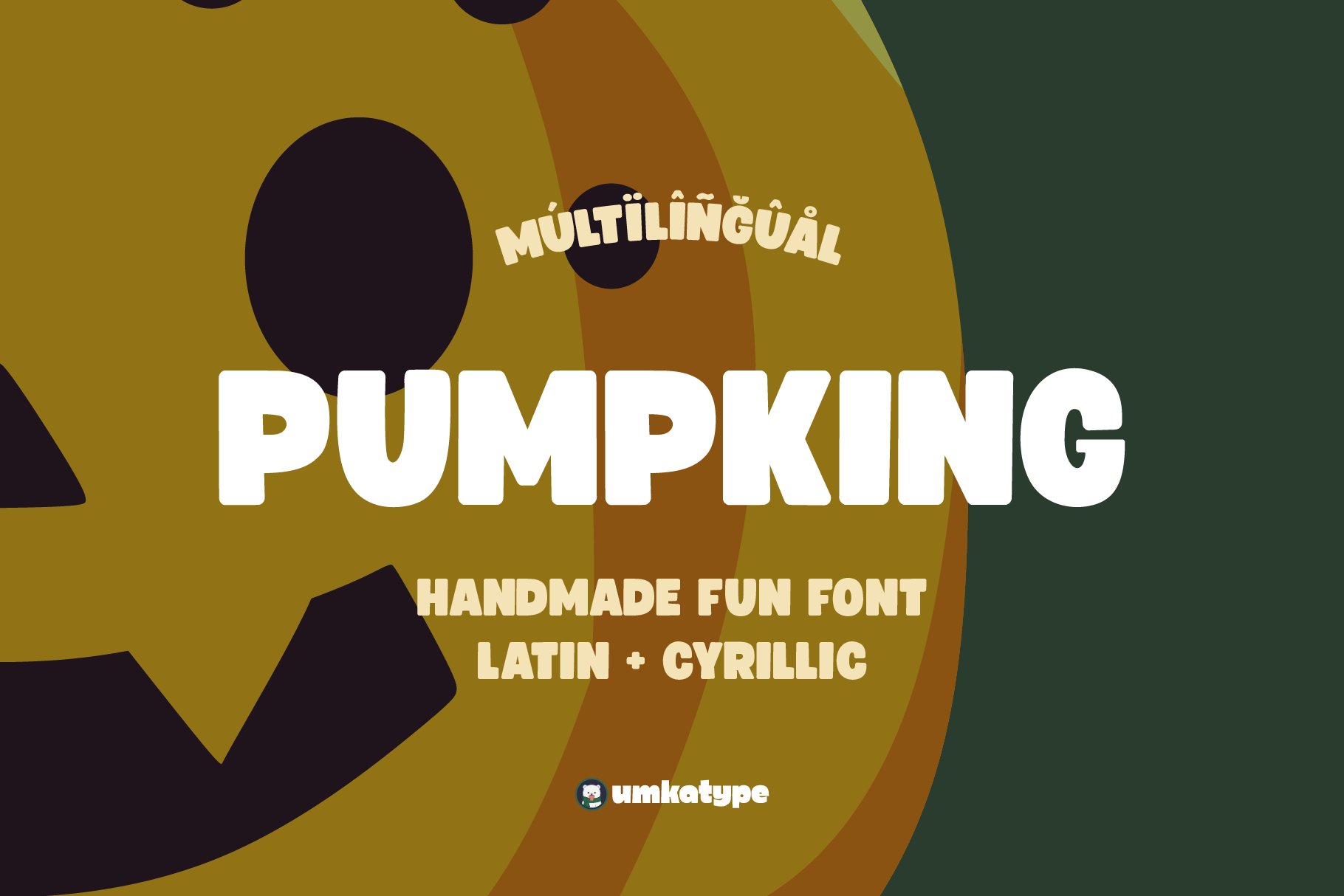 Pumpking Handmade Fun Font cover image.