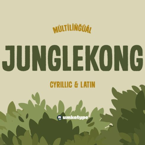 Junglekong - A Multilingual Fun Font cover image.