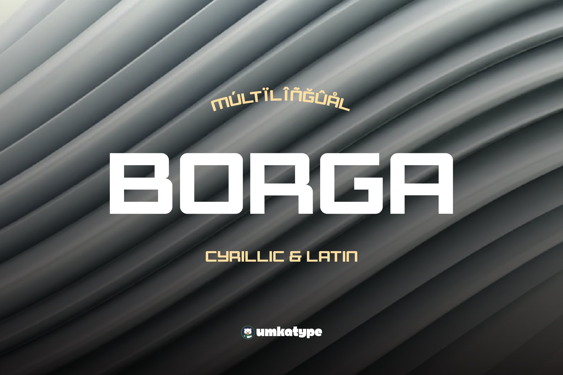 Borga - Multilingual Font cover image.