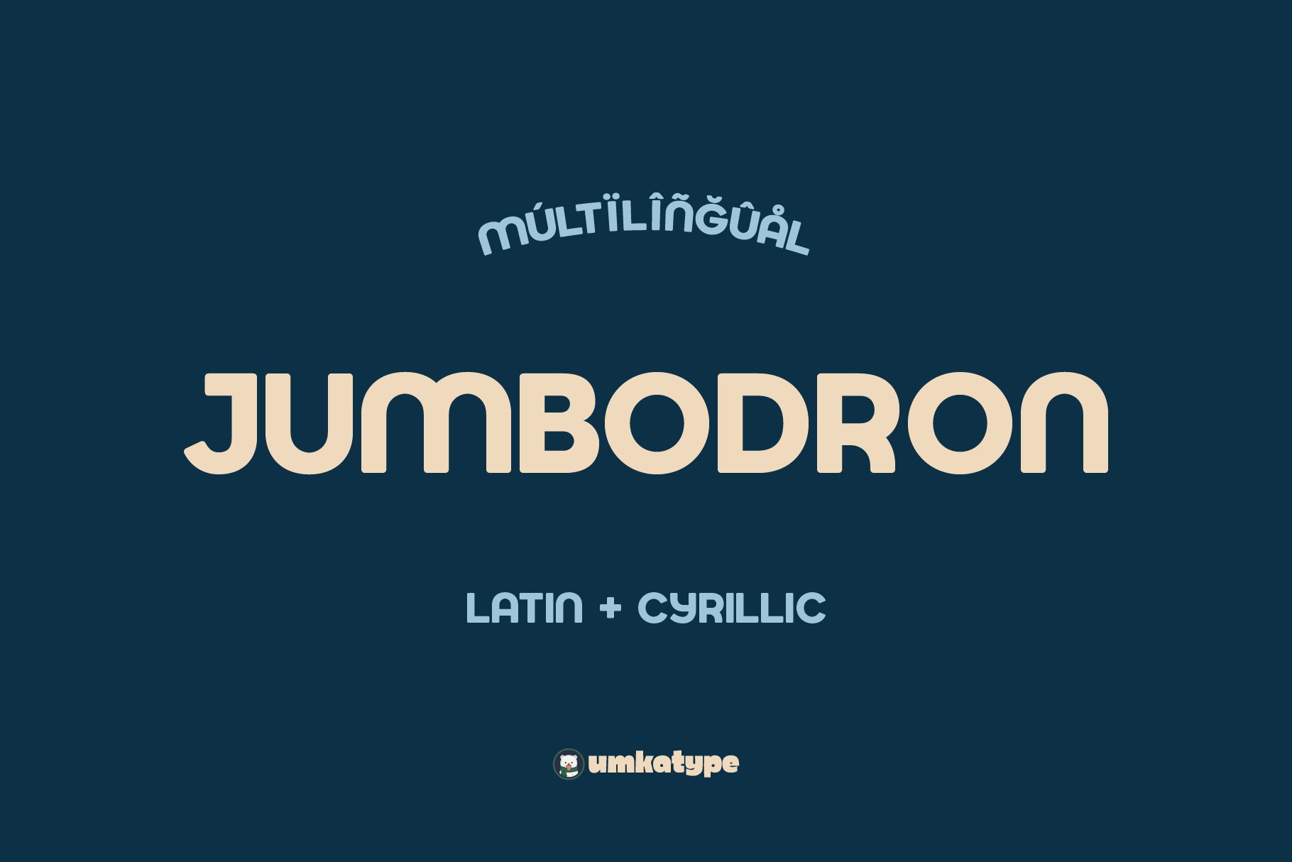 Jumbodron Multilingual Font cover image.