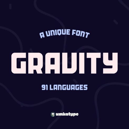 Gravity Font cover image.