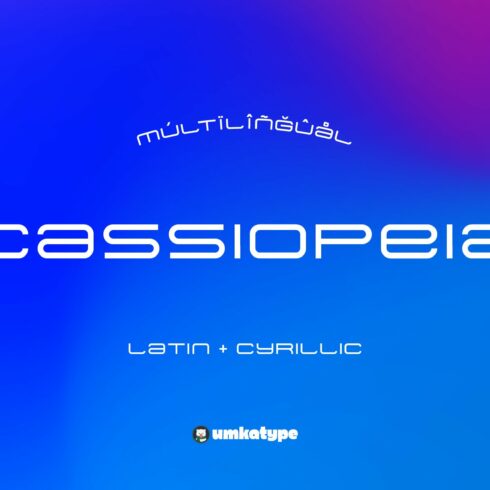 Cassiopeia Futuristic Font cover image.