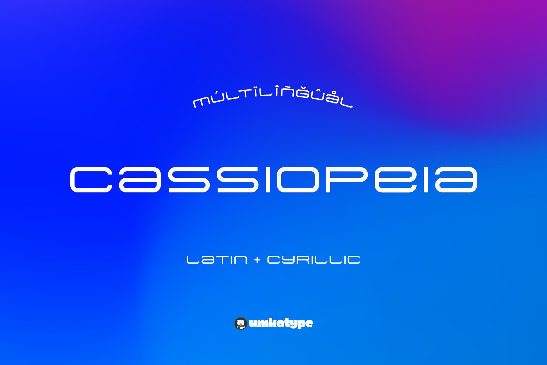 Cassiopeia Futuristic Font cover image.