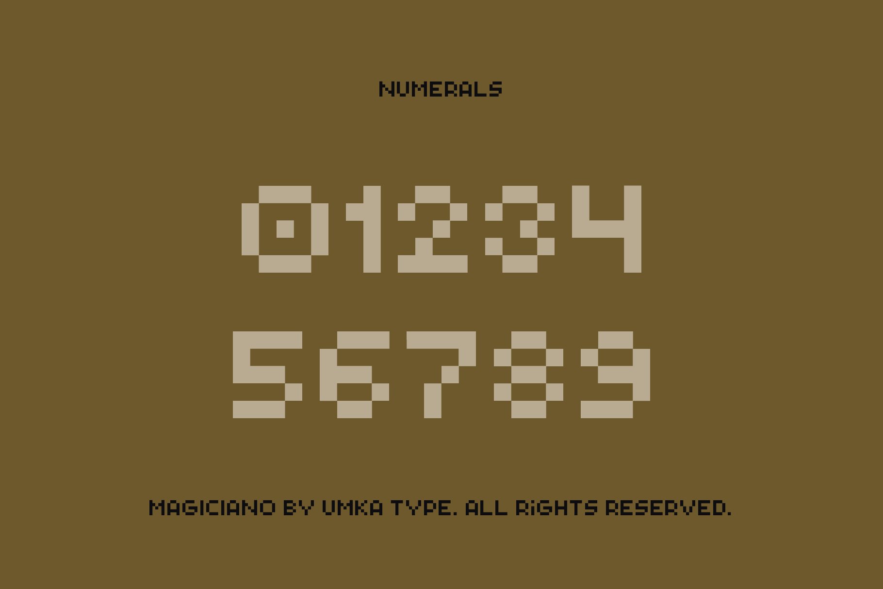 Magiciano Pixel Fontpreview image.