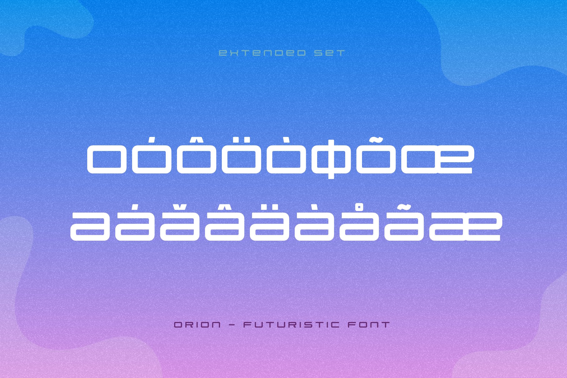 Orion - Futuristic Font preview image.