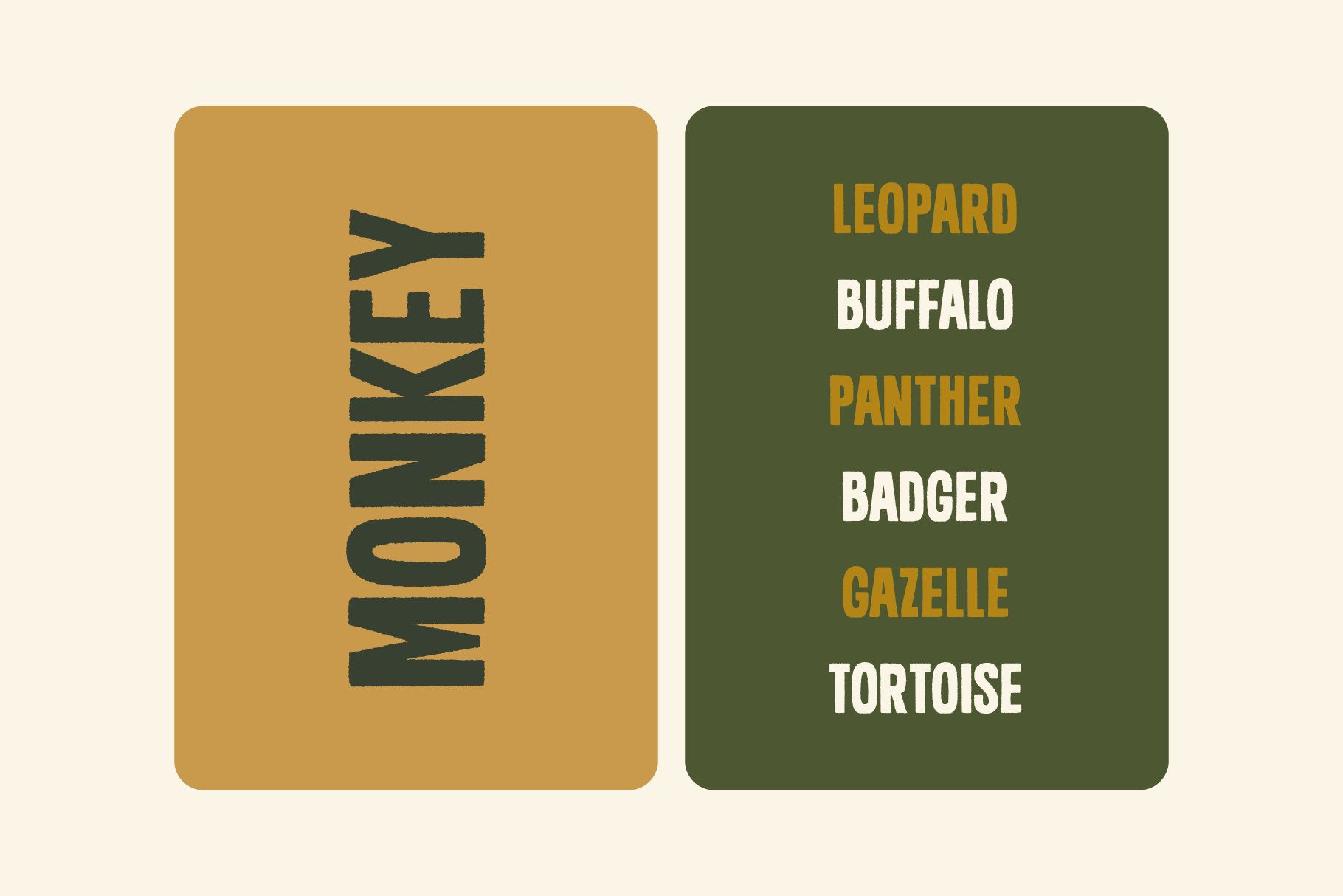 Junglekong - A Multilingual Fun Font preview image.