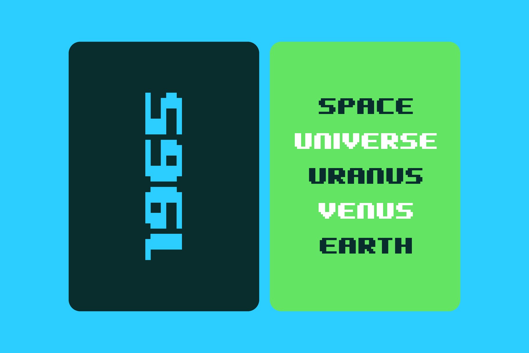 A computer screen with the words space universe versus earth.