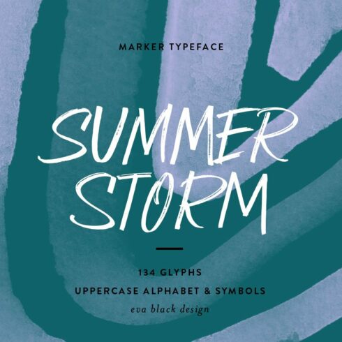 Summer Storm Marker Font cover image.