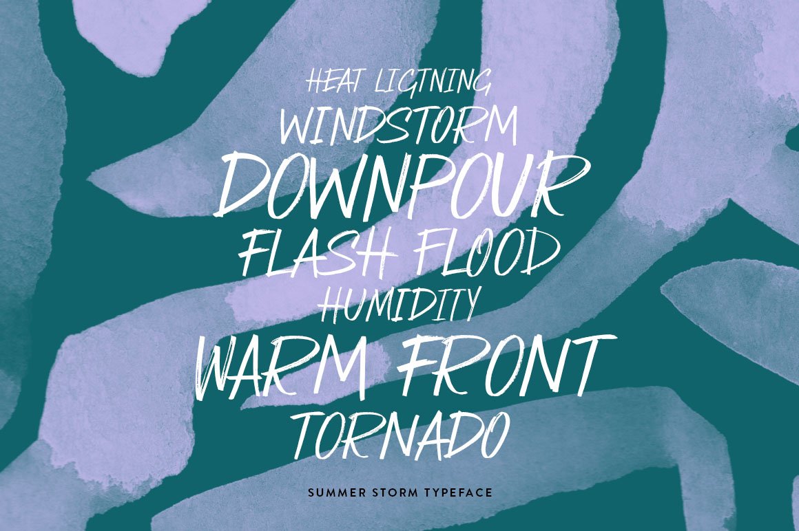 Summer Storm Marker Font preview image.