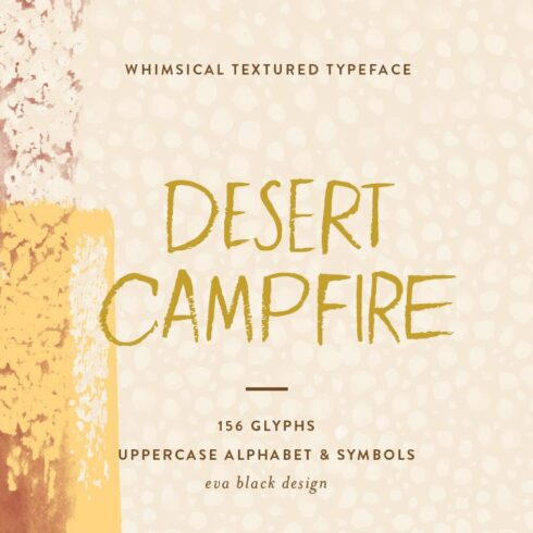 Desert Campfire Font cover image.