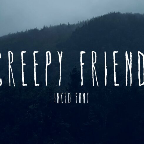 Creepy Friend Font cover image.