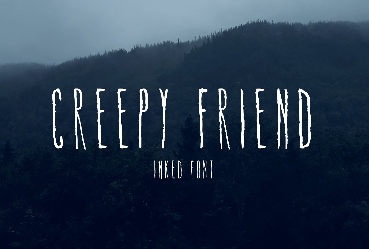 Creepy Friend Font cover image.