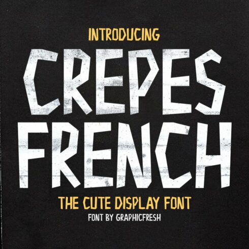 Crepes - The Cute Display Font cover image.