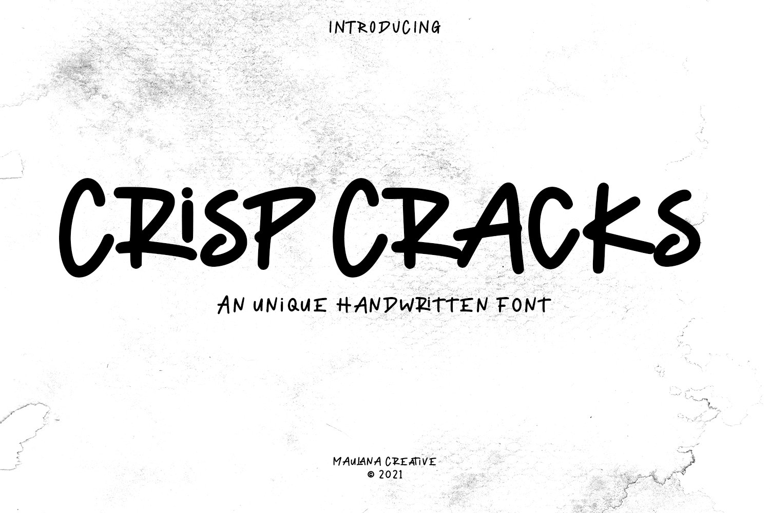 Crisp Cracks Unique Handwriting Font cover image.