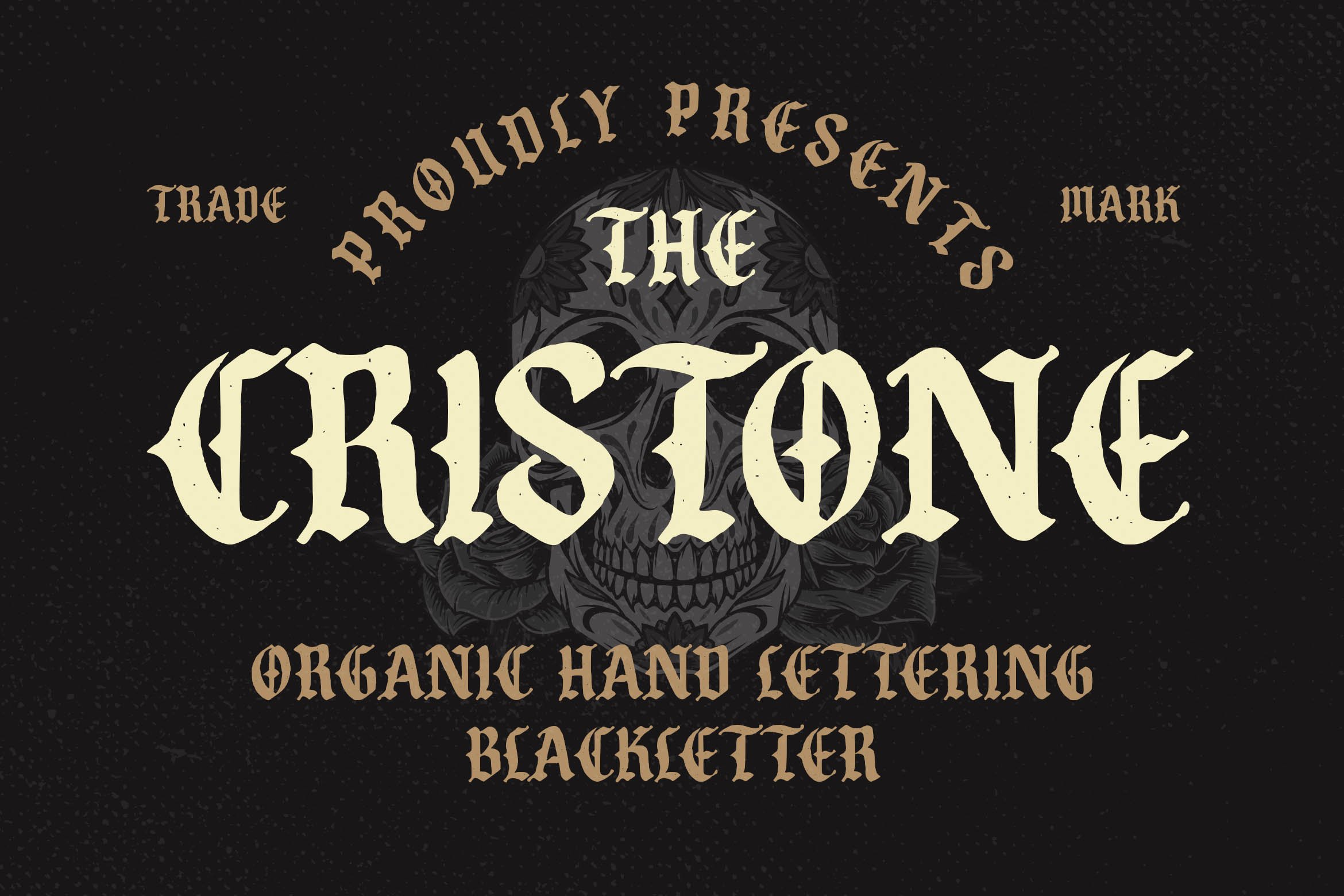 Cristone Blackletter Font cover image.