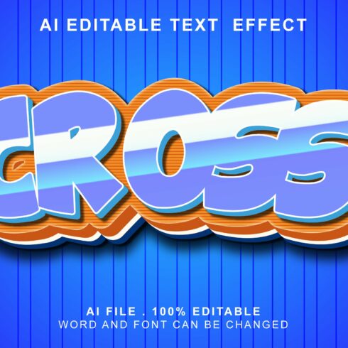 Cross 3d Text Effectcover image.