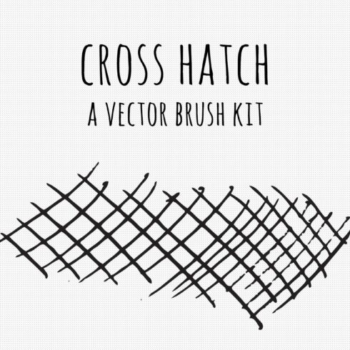 Vector Cross Hatch Brush Kitcover image.