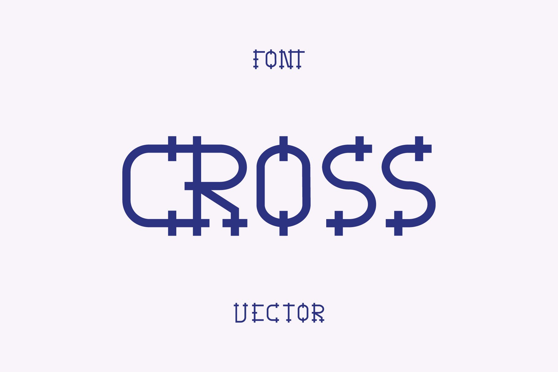 Vector Font. Cross cover image.