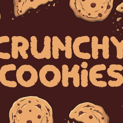 Crunchy Cookies - Bold Quirky Displa cover image.