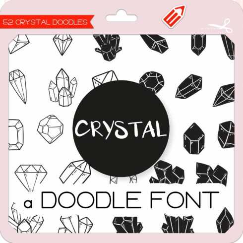 Crystal Doodles - Dingbats Font cover image.