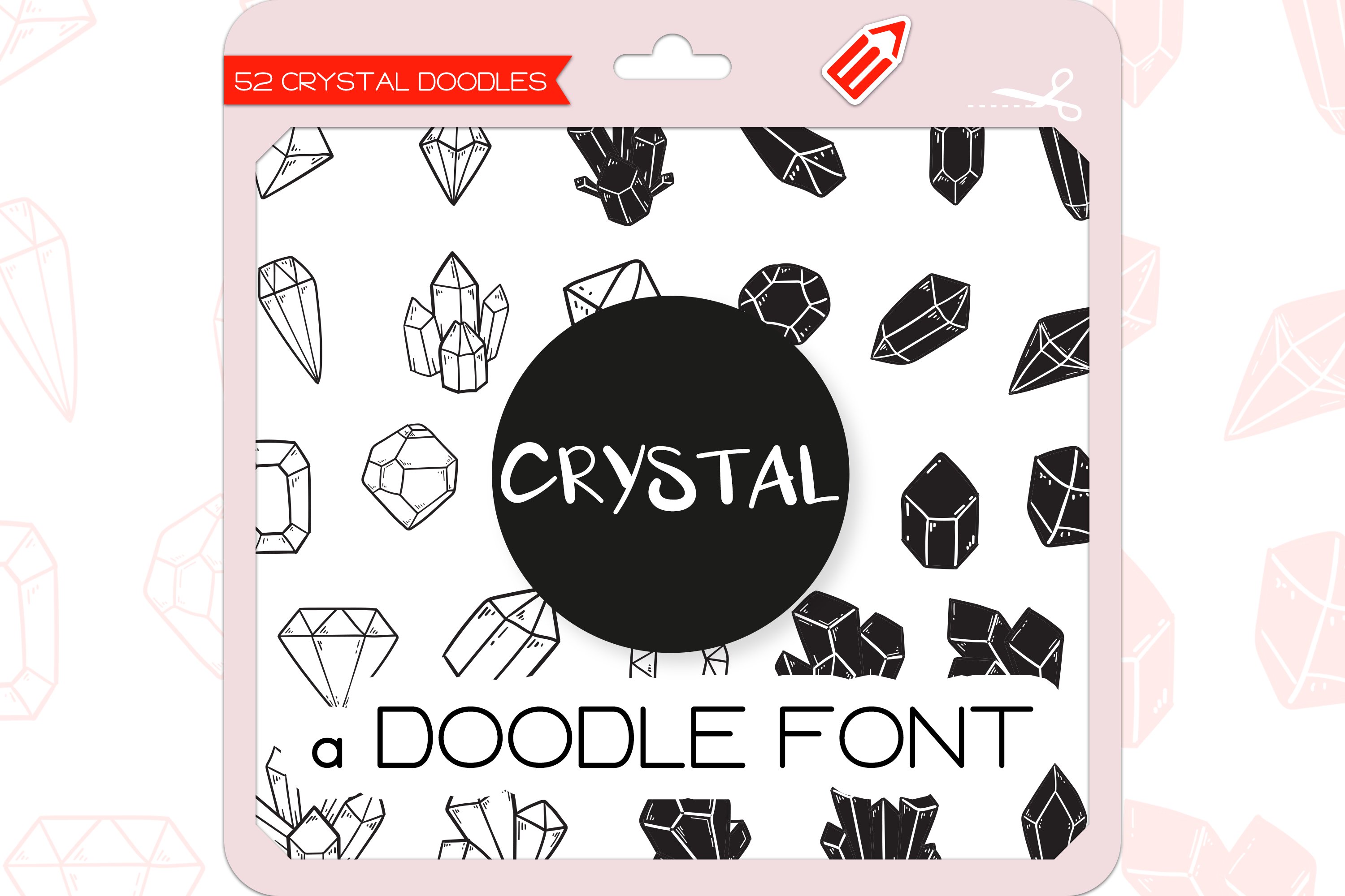 Crystal Doodles - Dingbats Font cover image.