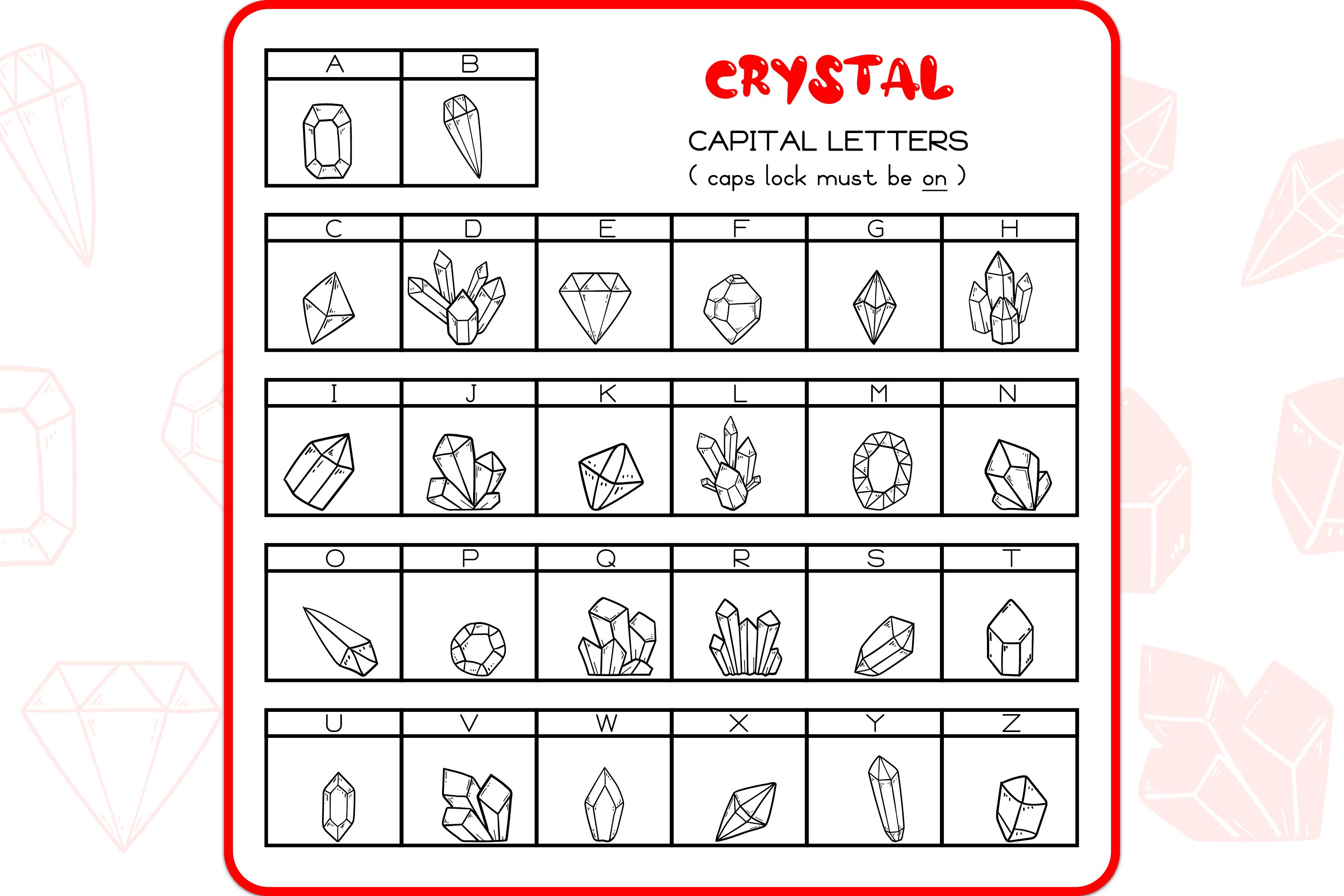 Crystal Doodles - Dingbats Font preview image.