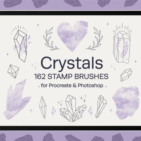 Crystals Stamp Brushes for Procreatecover image.