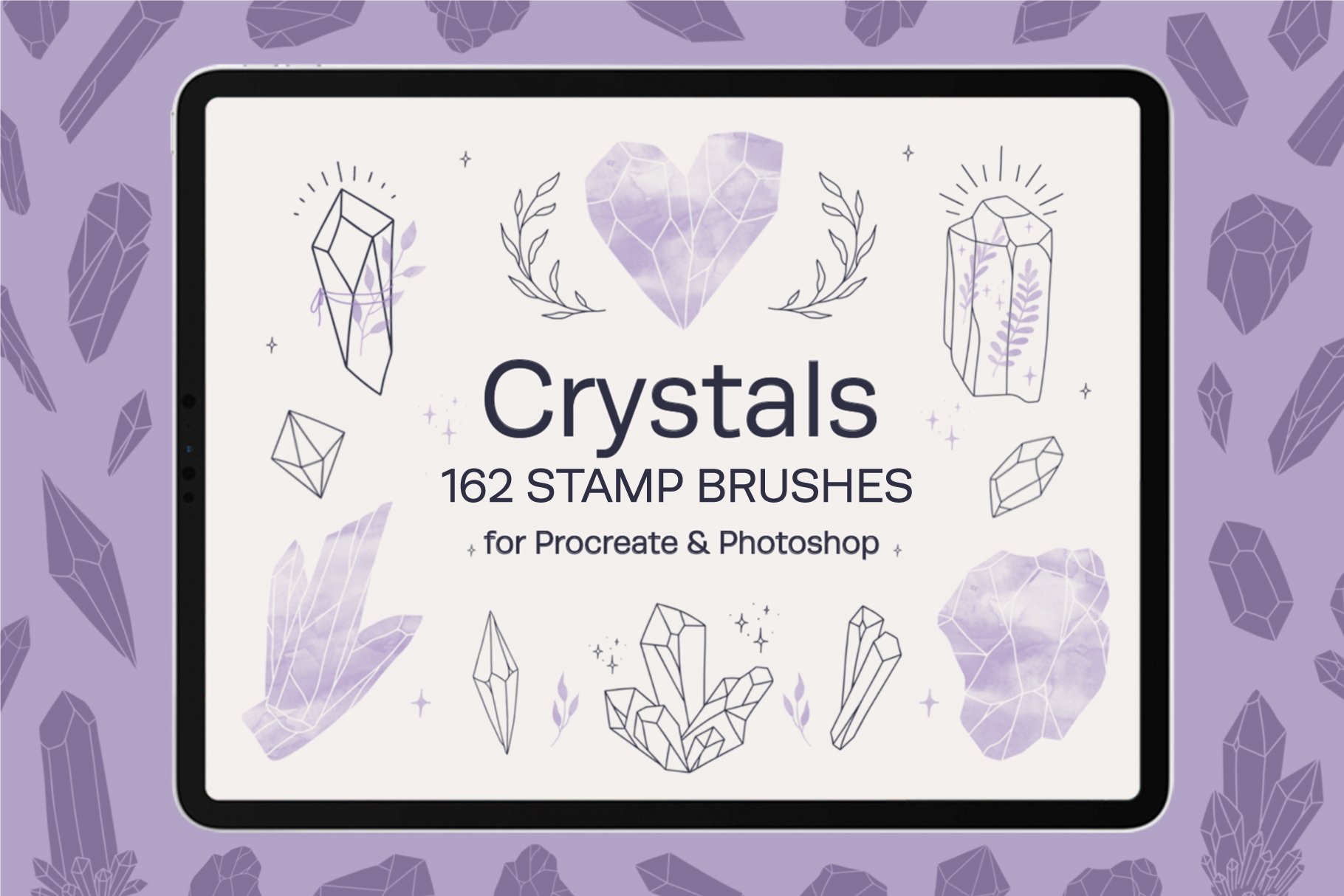Crystals Stamp Brushes for Procreatecover image.