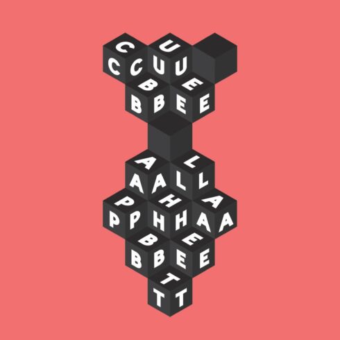 Vector Alphabet. Cube cover image.