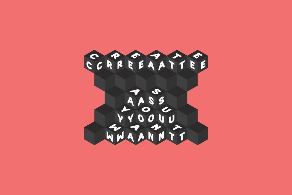 Vector Alphabet. Cube – MasterBundles