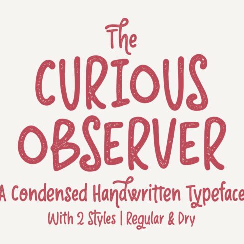 Curious Observer | Regular & Dry cover image.