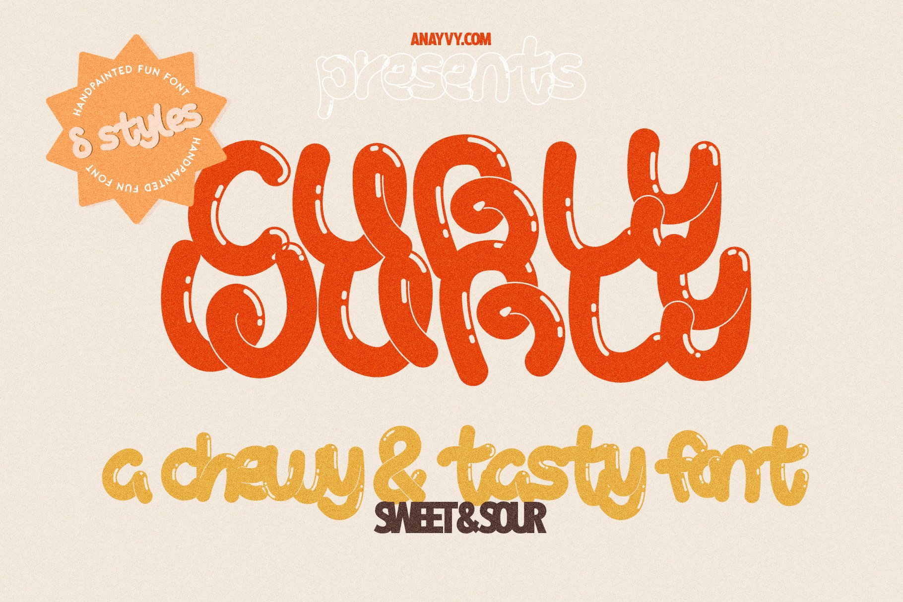 Curly Wurly | Retro Display Bubble preview image.