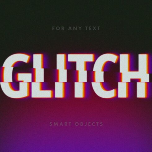 Cut Glitch Text Effectcover image.
