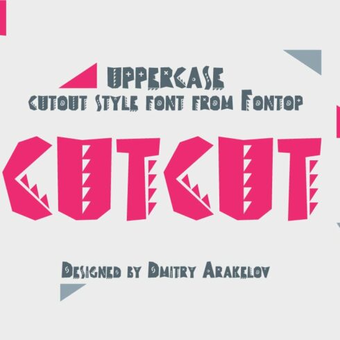 CUTCUT typeface cover image.