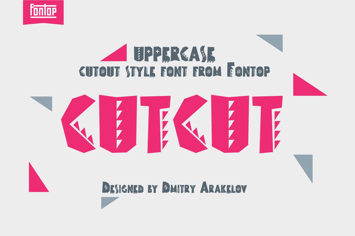 CUTCUT typeface cover image.