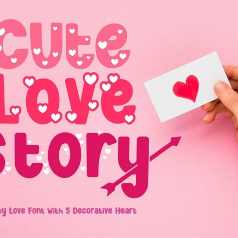 Cute Love Story - Quirky Love Font cover image.