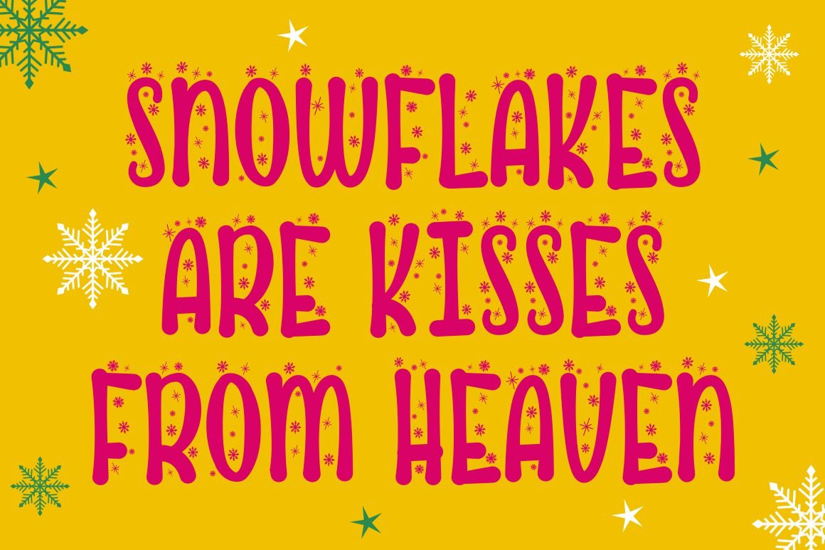 cute snow quirky winter font 28229 127